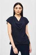 Joseph Ribkoff Midnight Fit and Flare Layered Top Style 242027