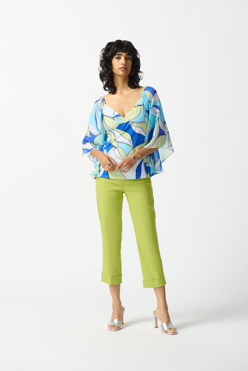 Joseph Ribkoff Key Lime Cropped Pants Style 242054