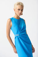 Joseph Ribkoff French Blue Sleeveless Sheath Dress Style 242151