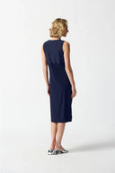 Joseph Ribkoff Midnight Blue Cocoon Dress with Pockets Style 242161