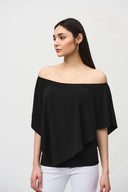 Joseph Ribkoff Black Layered Top Style 242174