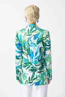 Joseph Ribkoff Vanilla/Multi Tropical Print Blazer Style 242210