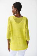 Joseph Ribkoff Sunlight Open Stitch Pullover Sweater Style 242903