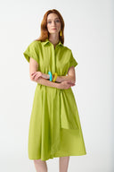 Joseph Ribkoff Key lime Fit and Flare Shirt Dress Style 242914