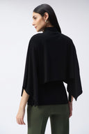 Joseph Ribkoff Black Boxy Layered Tunic Style 243020