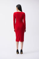 Joseph Ribkoff Empress Waist Tie Sheath Dress Style 243032