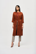 Joseph Ribkoff Cinnamon Straight Fit Coat Style 243037