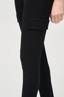 Joseph Ribkoff Black Slim Fit Cargo Pants Style 243045