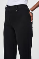 Joseph Ribkoff Black Straight Pull-On Pants Style 243049