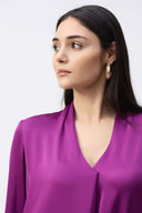 Joseph Ribkoff Empress Satin Straight Top Style 243057