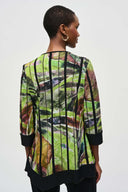 Joseph Ribkoff Black/Multi Abstract Print Tunic Style 243112