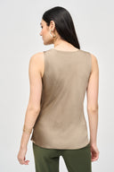 Joseph Ribkoff Satin Straight Sleeveless Top Style 243125