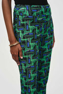 Joseph Ribkoff Multi Abstract Print Cropped Pants Style 243140