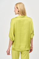 Joseph Ribkoff Wasabi Satin Boxy Top Style 243183