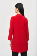 Joseph Ribkoff Lipstick Red Trapeze Tunic Style 243187