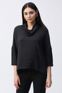 Joseph Ribkoff Java Satin Cowl Collar Top Style 243189