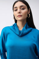 Joseph Ribkoff Java Satin Cowl Collar Top Style 243189