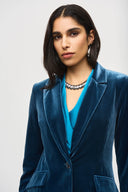 Joseph Ribkoff Nightfall Velvet Fitted Blazer Style 243286