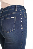 Frank Lyman Dark Blue Denim Pants Style 243493U