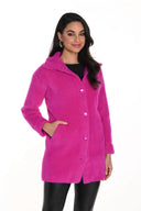 Frank Lyman Fuchsia Faux Fur Jacket Style 243507U