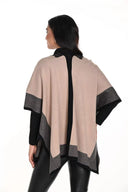 Frank Lyman Beige/Black Poncho Style 243509U