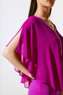 Joseph Ribkoff Empress Chiffon Poncho Top Style 243707