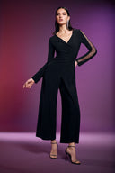 Joseph Ribkoff Black Culotte Jumpsuit Style 243722