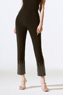 Joseph Ribkoff Black Embellished Pull-On Pants Style 243732