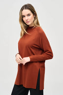 Joseph Ribkoff Sweater Knit Mock Neck Tunic Style 243956