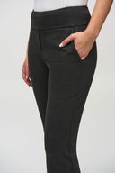 Joseph Ribkoff Charcoal Flared Pull-On Pants Style 244008