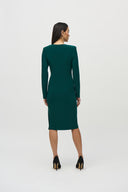 JOSEPH RIBKOFF ABSOLUTE GREEN WRAP DRESS STYLE 244024