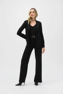 Joseph Ribkoff Black Belted Wide-Leg Pants Style 244093