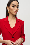 Joseph Ribkoff Lipstick Red Fitted Blazer Style 244095