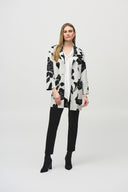 Joseph Ribkoff Off-White/Multi Floral Print Coat Style 244099