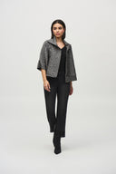 Joseph Ribkoff Pewter Textured Boxy Jacket Style 244204