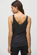 Joseph Ribkoff Black/Silver Cover-Up and Cami Set Style 244933