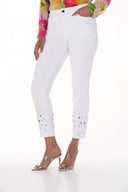 Frank Lyman White Pants With Embellishments Style 246212U