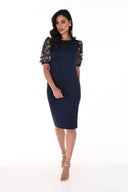 Frank Lyman Midnight Blue/Gold Dress Style 248319