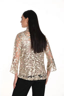 Frank Lyman Gold 3/4 Bell Sleeve Jacket Style 249232