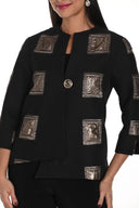 Frank Lyman Black/Gold Swing Jacket Style 249340