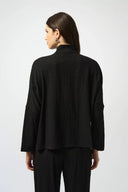 Joseph Ribkoff Seersucker Asymmetrical Boxy Jacket Style 251058