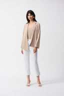 Joseph Ribkoff Seersucker Asymmetrical Boxy Jacket Style 251058