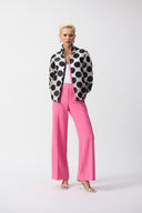 JOSEPH RIBKOFF BUBBLEGUM PULL-ON WIDE-LEG PANTS STYLE 251161