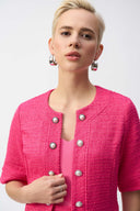 Joseph Ribkoff Bouclé Cropped Jacket Style 251196