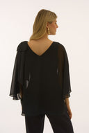 Joseph Ribkoff Silky Knit Poncho Top Style 251739