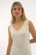 Joseph Ribkoff Vanilla Stretch Lace V-Neck Camisole Style 251760