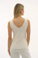 Joseph Ribkoff Vanilla Stretch Lace V-Neck Camisole Style 251760