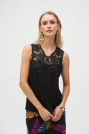 Joseph Ribkoff Jersey Straight Camisole With Guipure Detail Style 252076