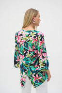 Joseph Ribkoff Silky Knit Tropical Fit and Flare Tunic Style 252157