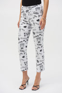 Joseph Ribkoff Millennium Print Straight Leg Pants Style 252233